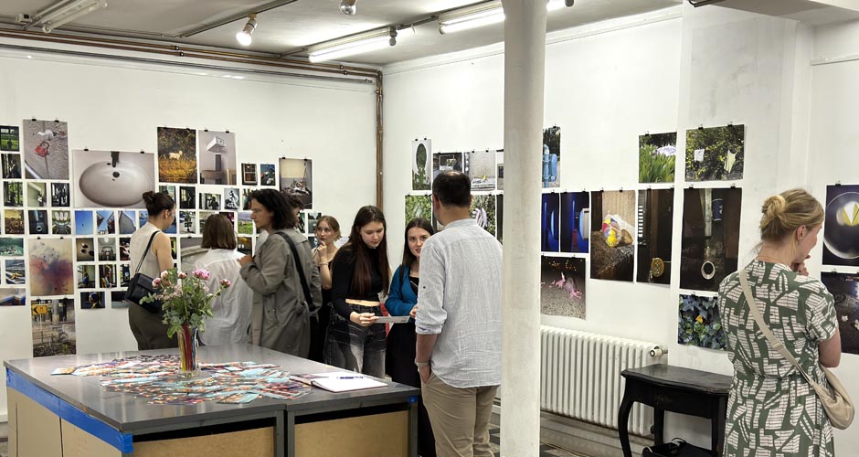 Foto Ausstellung LK Kunst im Godot